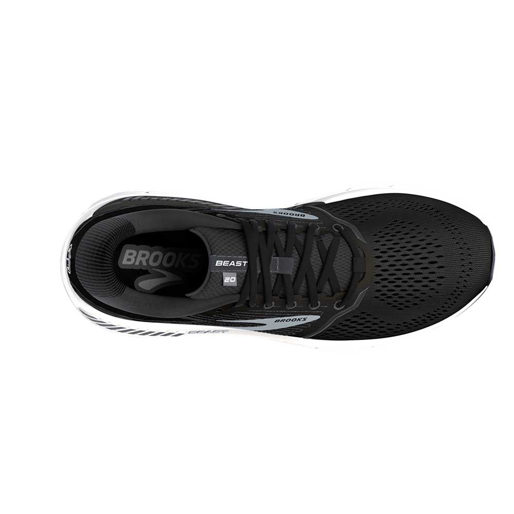Men's Beast 20 Running Shoe- Black/Ebony/Grey- Wide (2E)