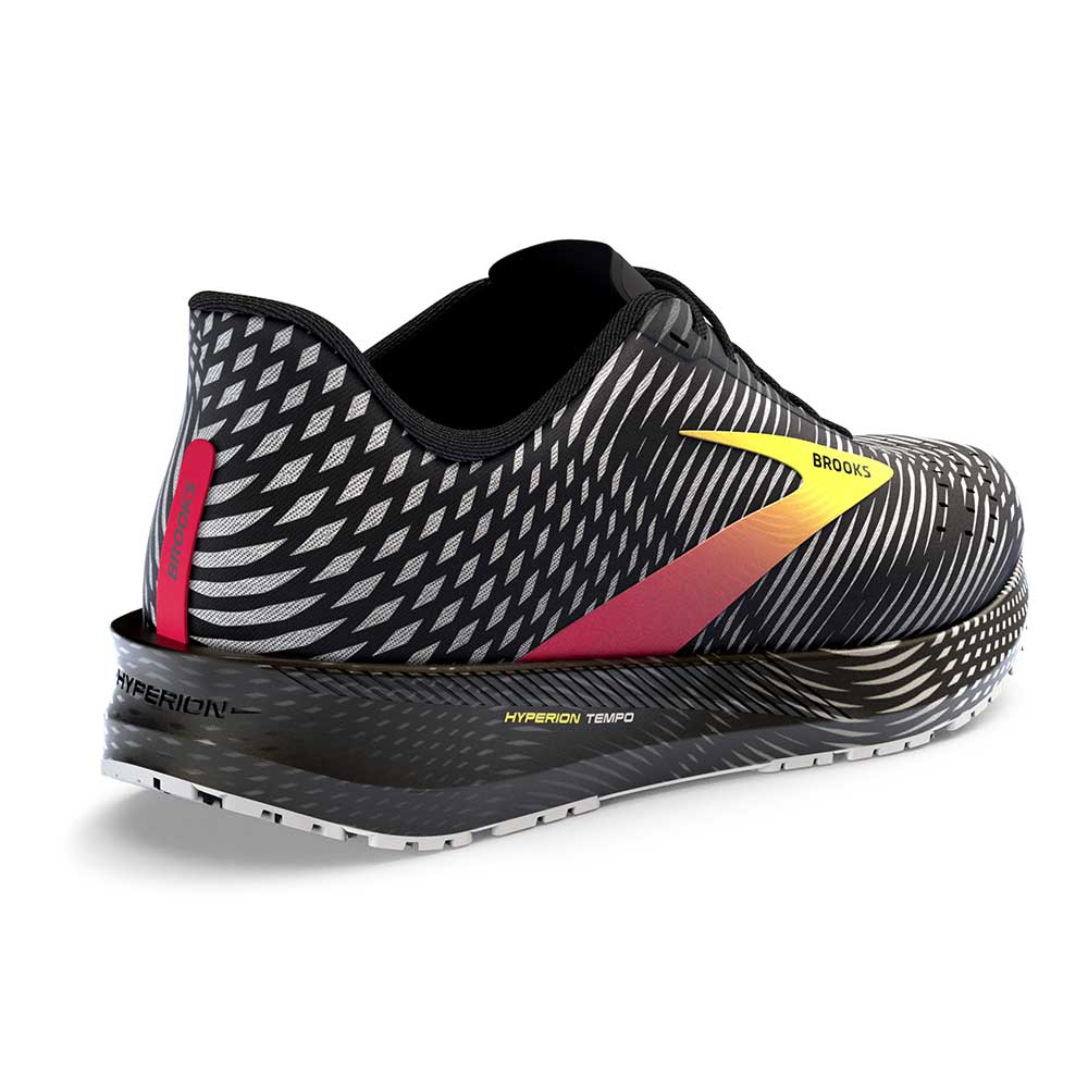 Men's Hyperion Tempo Running Shoe - Black/Pink/Yellow - Regular (D)