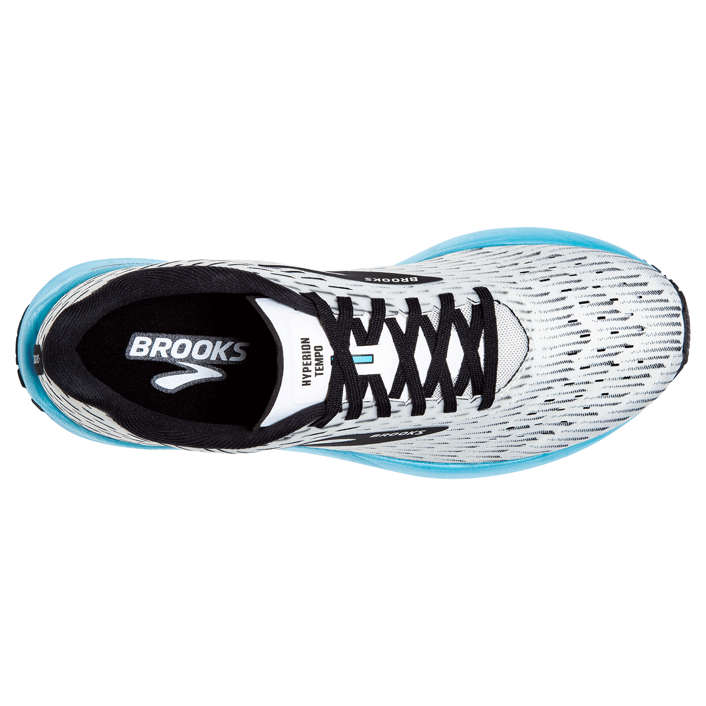 Men's Hyperion Tempo Running Shoe - White/Black/Iced Aqua - Regular (D)