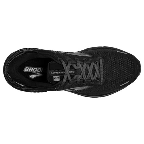 Men's Adrenaline GTS 22 Running Shoe - Black/Black/Ebony- Regular (D)