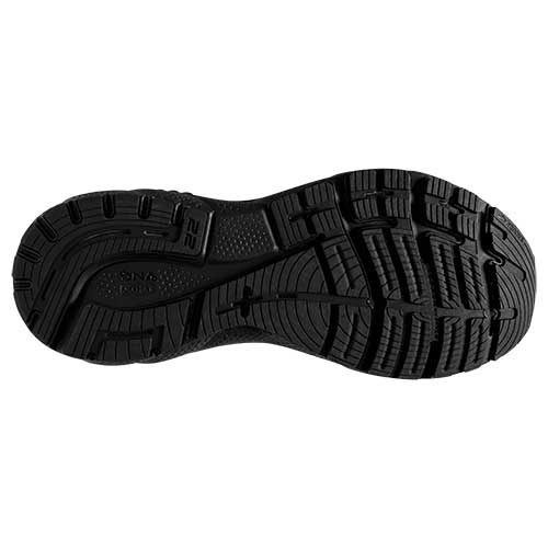 Men's Adrenaline GTS 22 Running Shoe - Black/Black/Ebony- Regular (D)