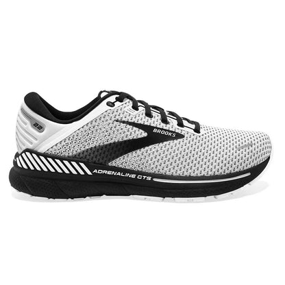 Men's Adrenaline GTS 22 Running Shoe- White/Grey/Black- Regular (D)
