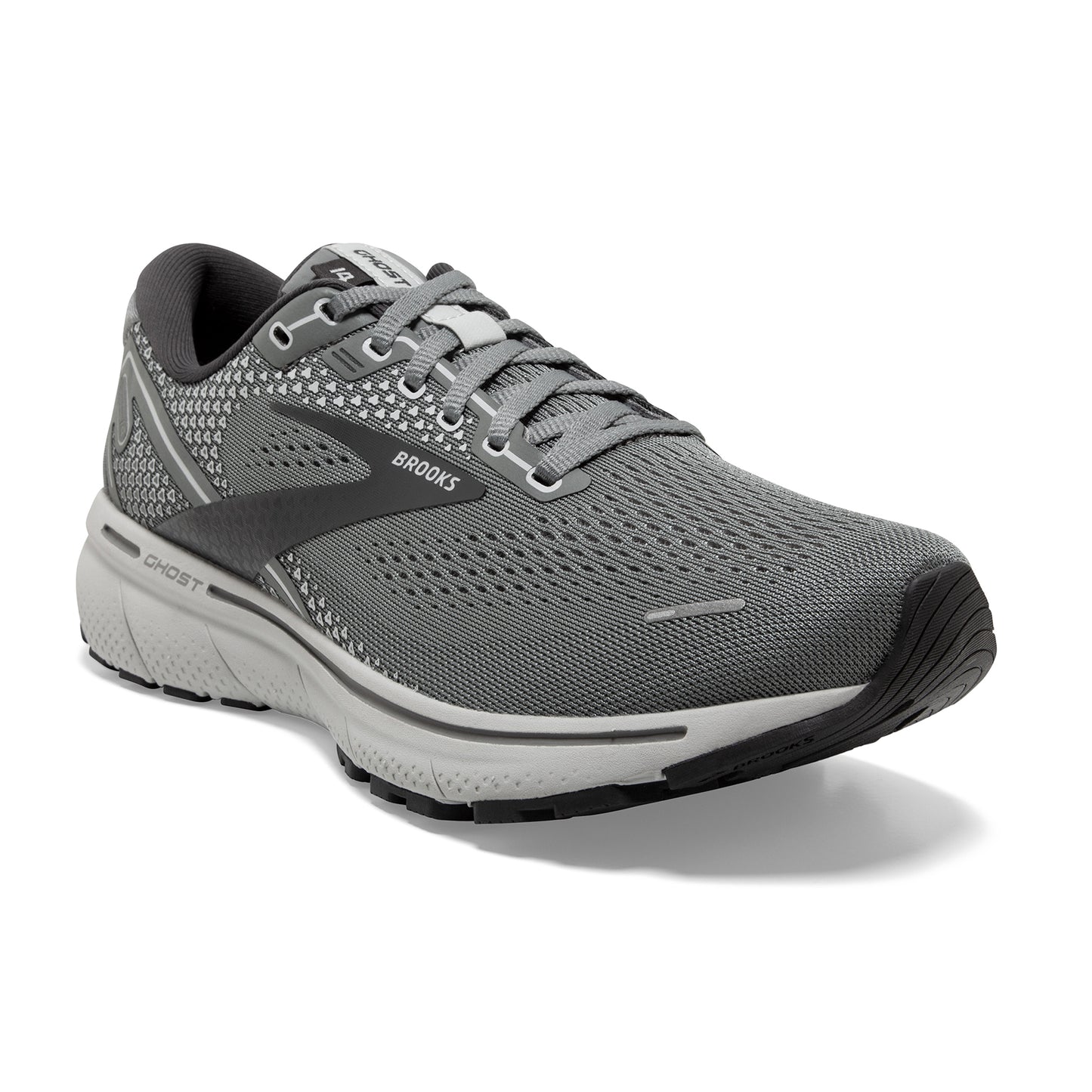 Men's Ghost 14 Running Shoe - Grey/Alloy/Oyster — Regular (D)