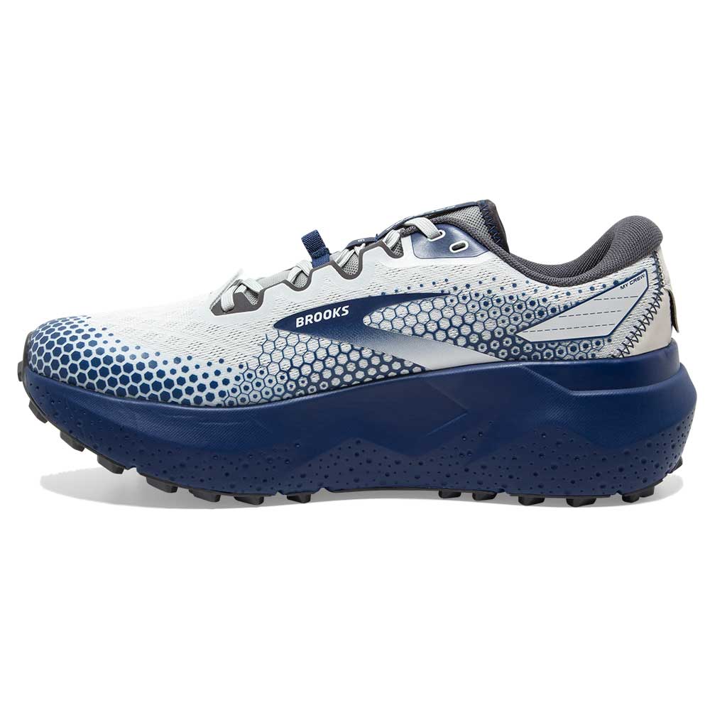 Men's Caldera 6 Trail Running Shoe - Oyster/Blue Depths/Pearl - Regular (D)