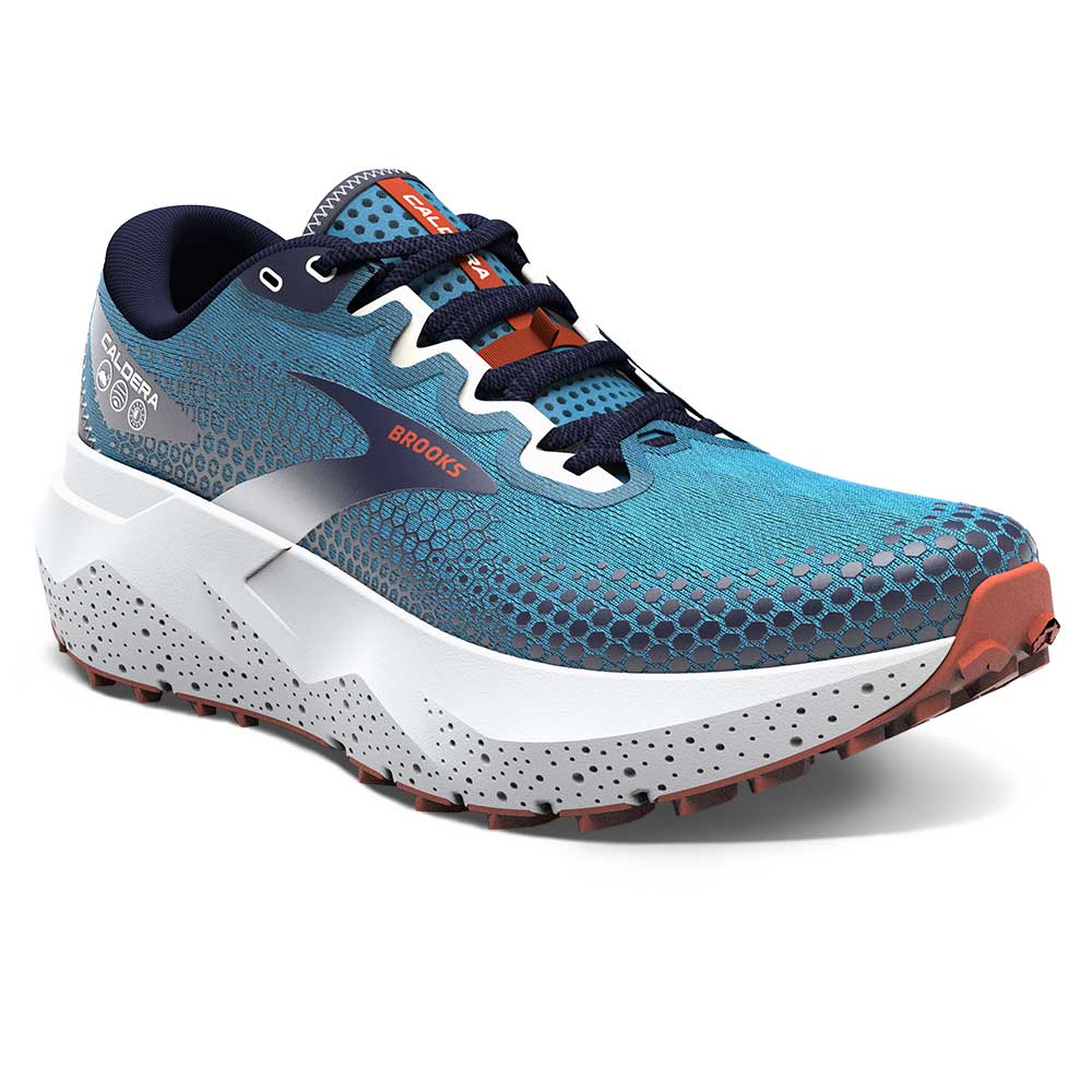 Men's Caldera 6 Trail Shoe- Peacoat/Atomic Blue/Rooibos - Regular (D)