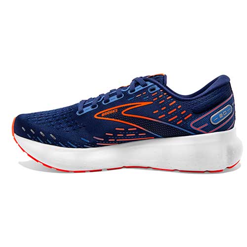 Men's Glycerin 20 Running Shoe - Blue Depths/Palace Blue/Orange - Regular (D)