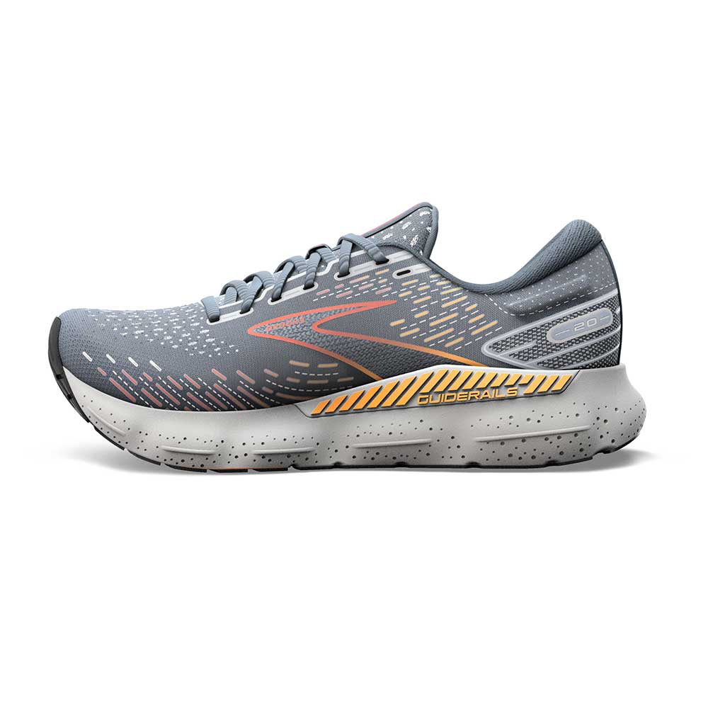 Men's Glycerin GTS 20 Running Shoe - Grey/Chili Oil/Orange - Regular (D)