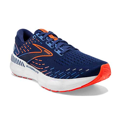 Men's Glycerin GTS 20 Running Shoe - Blue Depths/Palace Blue/Orange - Regular (D)