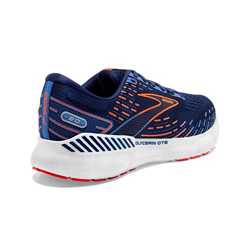 Men's Glycerin GTS 20 Running Shoe - Blue Depths/Palace Blue/Orange - Regular (D)