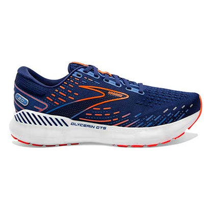 Men's Glycerin GTS 20 Running Shoe - Blue Depths/Palace Blue/Orange - Regular (D)