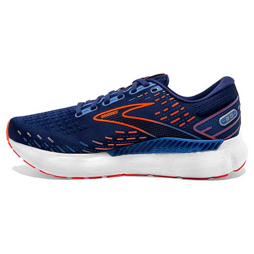 Men's Glycerin GTS 20 Running Shoe - Blue Depths/Palace Blue/Orange - Wide (2E)