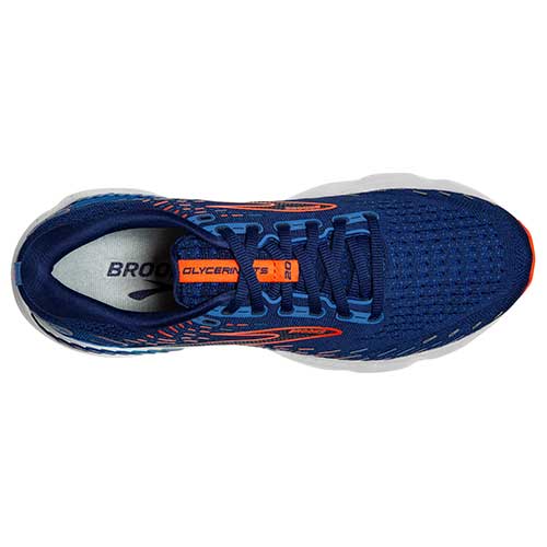 Men's Glycerin GTS 20 Running Shoe - Blue Depths/Palace Blue/Orange - Regular (D)