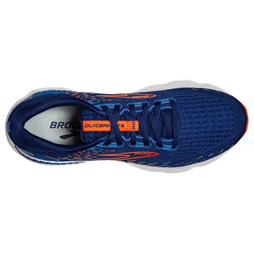 Men's Glycerin GTS 20 Running Shoe - Blue Depths/Palace Blue/Orange ...