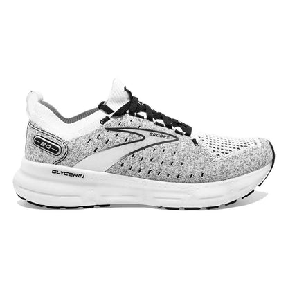 Men's Glycerin StealthFit 20 Running Shoe - White/Grey/Black - Regular (D)
