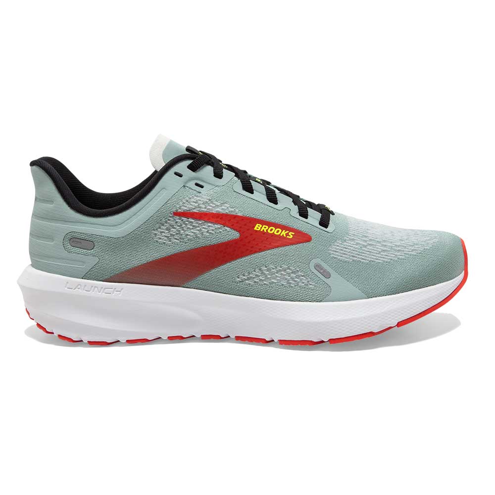 Men's Launch 9 Running Shoe- Blue Surf/Black/Cherry Tomato- Regular (D)