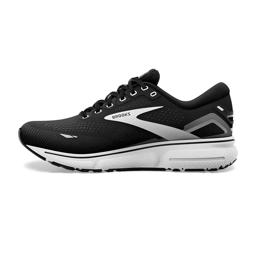 Men's Ghost 15 Running Shoe- Black/Blackened Pearl/White- Regular (D ...