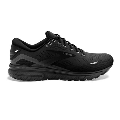 Men's Ghost 15 Running Shoe - Black/Black/Ebony- Wide (2E)