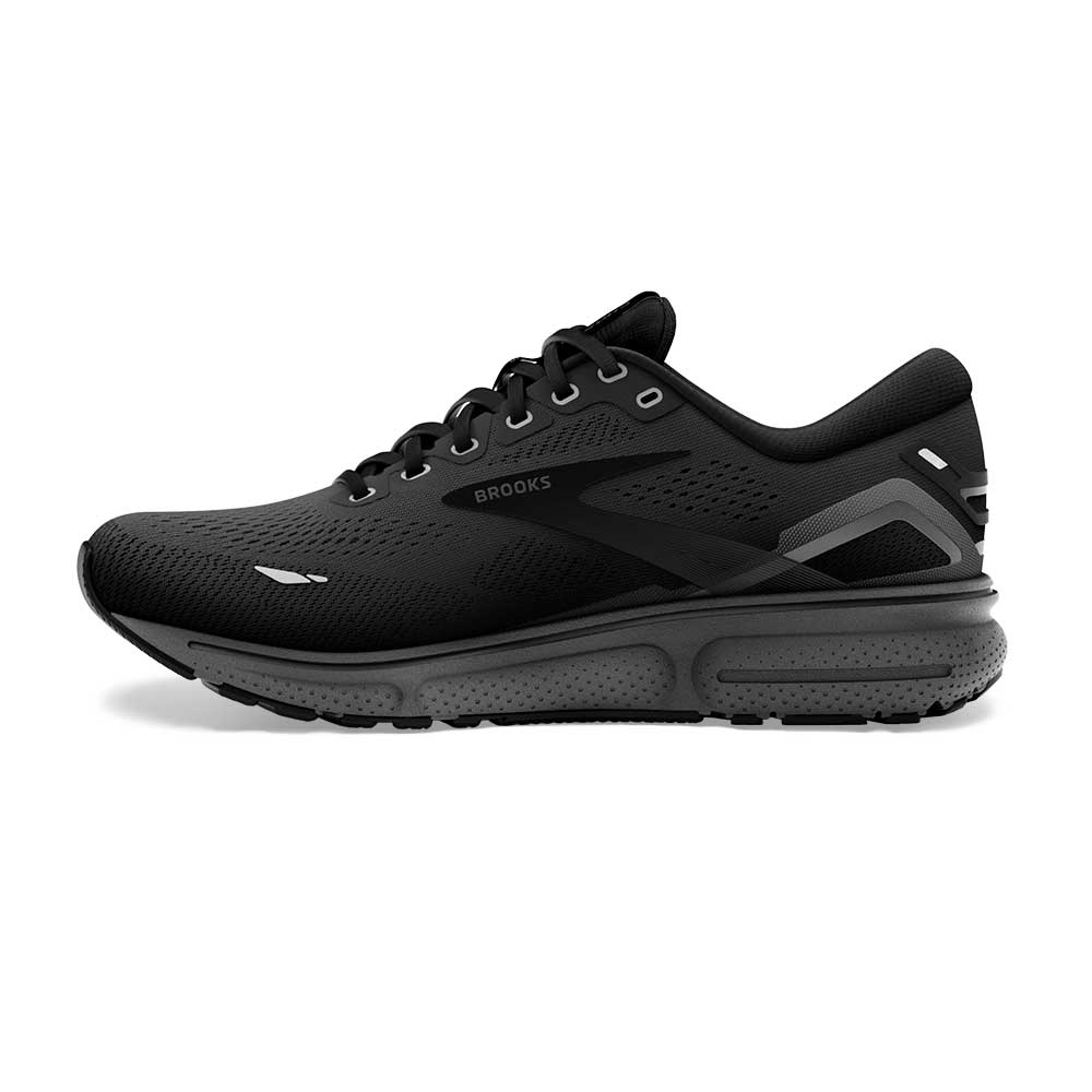 Men's Ghost 15 Running Shoe - Black/Black/Ebony- Regular (D)
