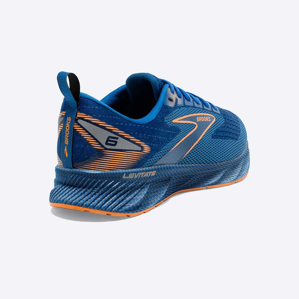 Men's Levitate 6 Running Shoe  - Classic Blue/Orange - Regular (D)