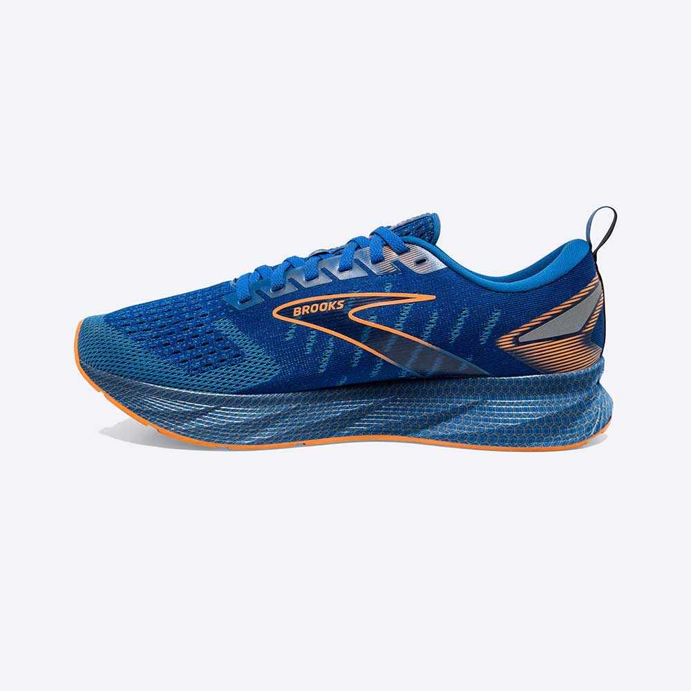 Men's Levitate 6 Running Shoe  - Classic Blue/Orange - Regular (D)