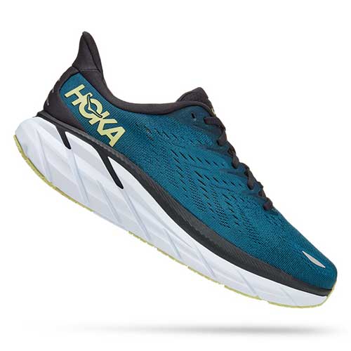 Men's Clifton 8 Running Shoe - Blue Coral/Butterfly— Regular (D)