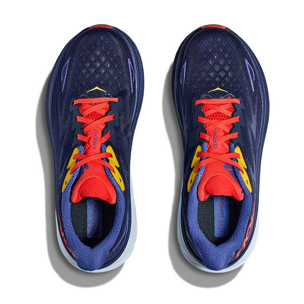 Men's Clifton 9 Running Shoe - Bellwether Blue/Dazzling Blue - Wide (2E)