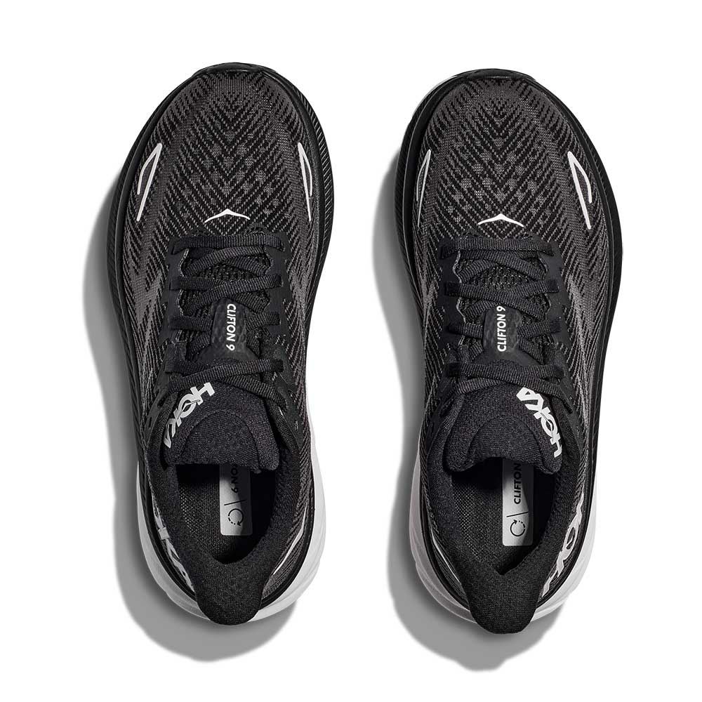 Men's Clifton 9 Running Shoe - Black/White