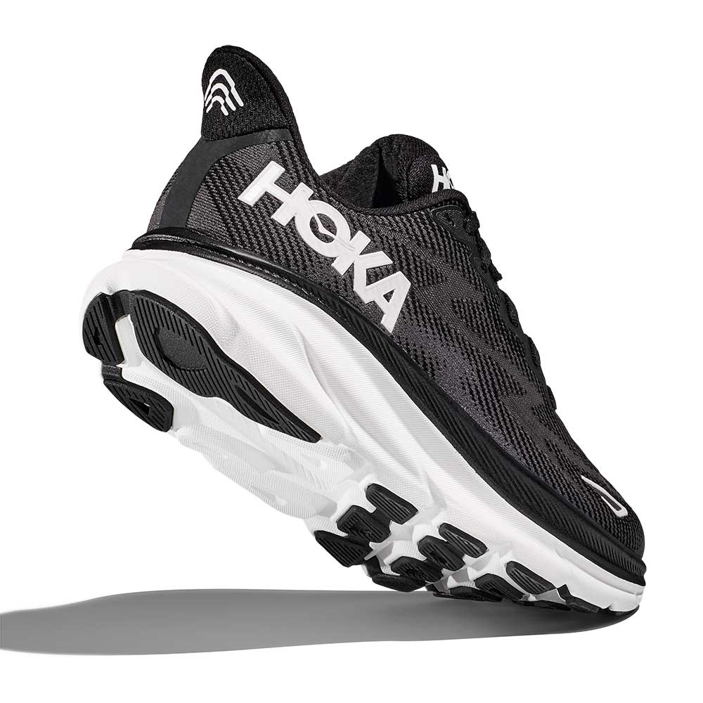 Men's Clifton 9 Running Shoe - Black/White