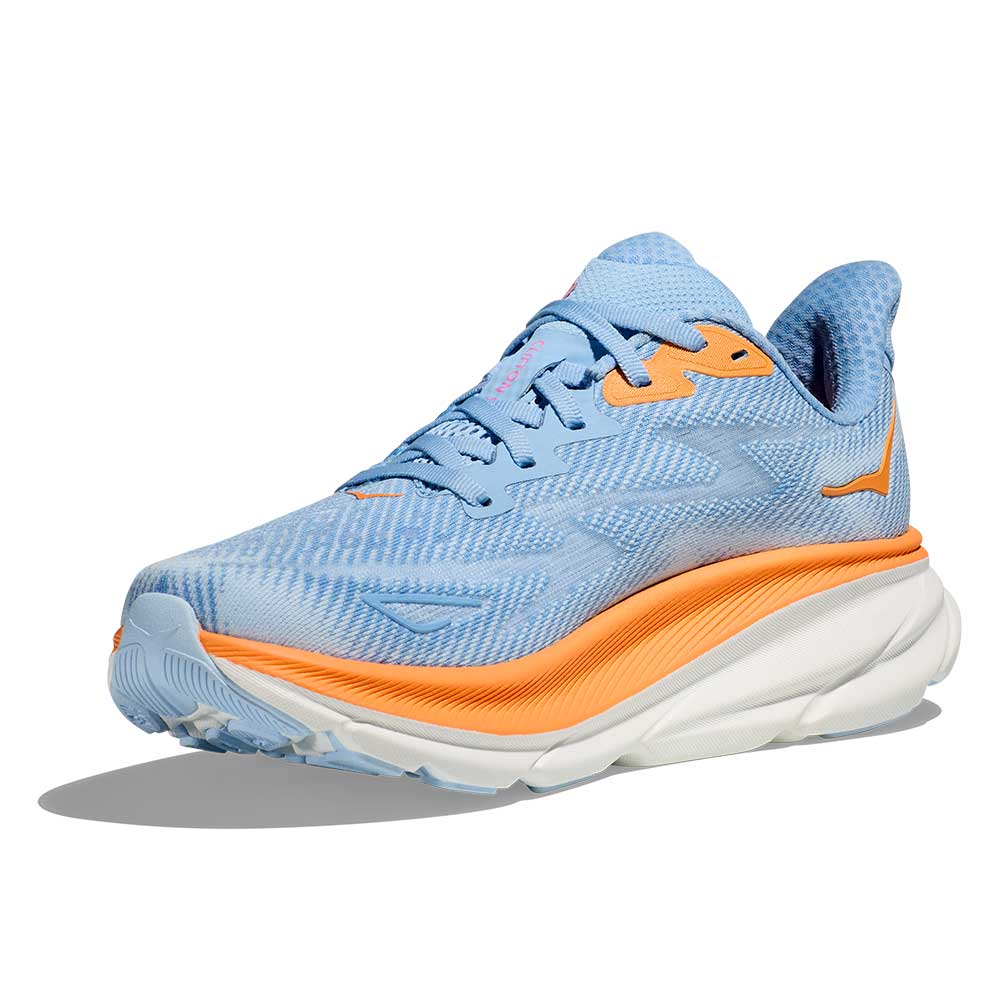 Women's Clifton 9 Running Shoe - Airy Blue/Ice Water - Wide (D)