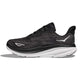 Women's Clifton 9 Running Shoe - Black/White - Wide (D)