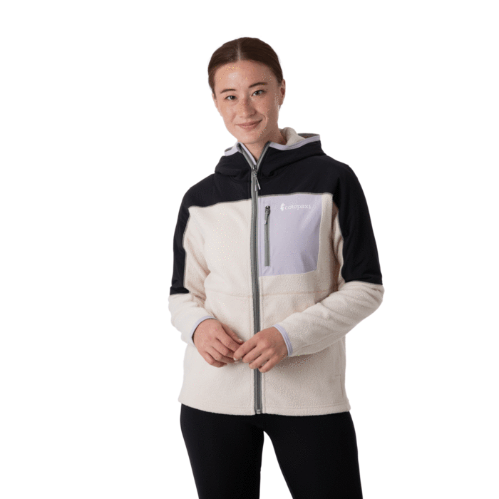 Women's Abrazo Hooded Full-Zip Fleece Jacket - Black & Cream