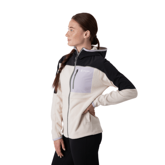 Women's Abrazo Hooded Full-Zip Fleece Jacket - Black & Cream