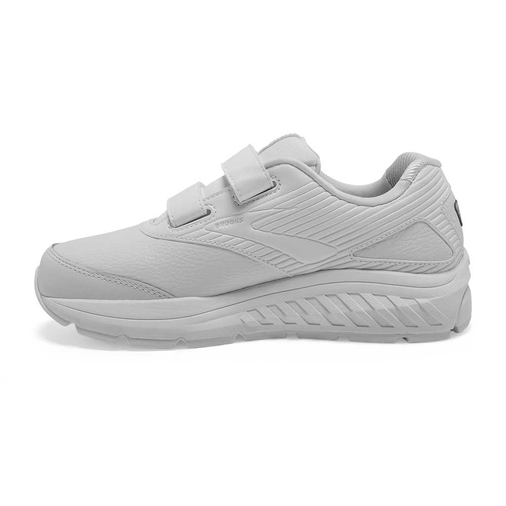 Women's Addiction Walker V-Strap 2 Walking Shoe - White/White- Extra Wide (EE)