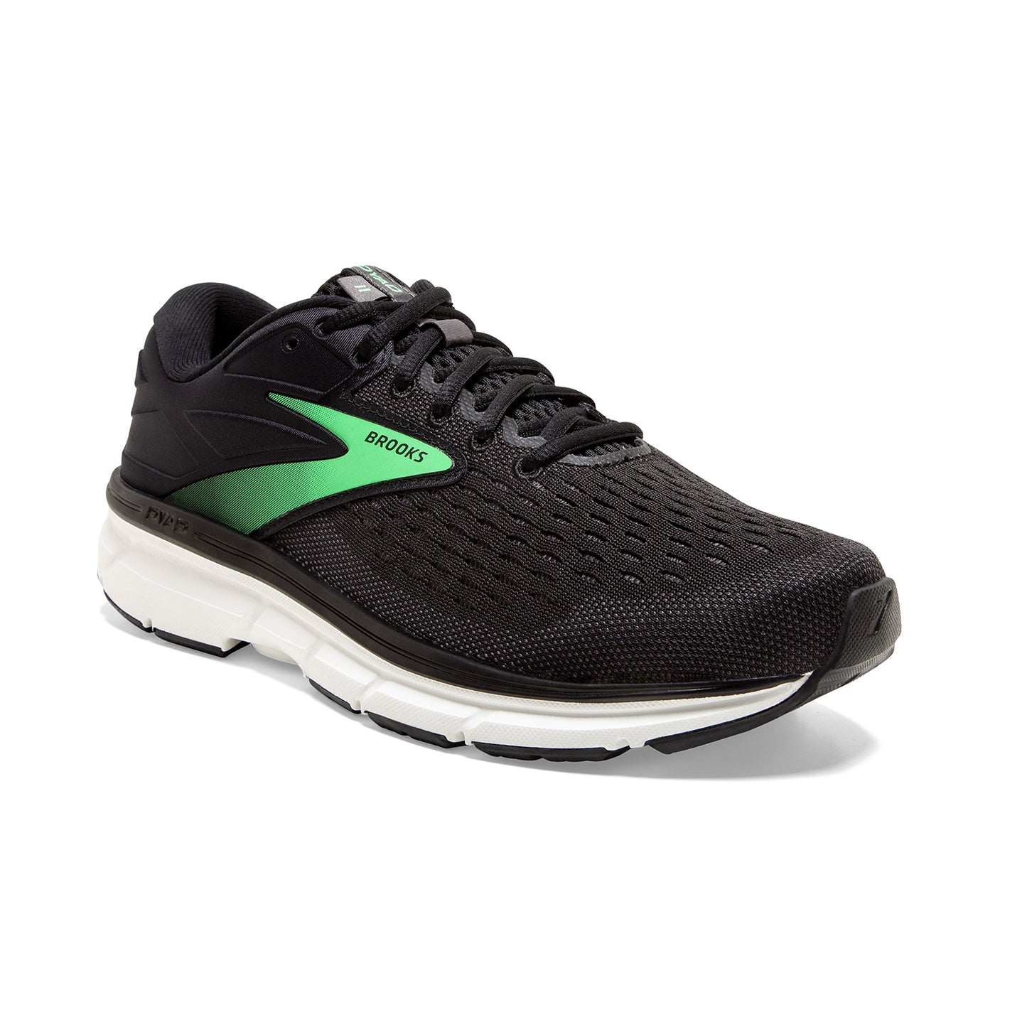 Women's Dyad 11 Running Shoe - Black/Ebony/Green - Extra Wide (2E)