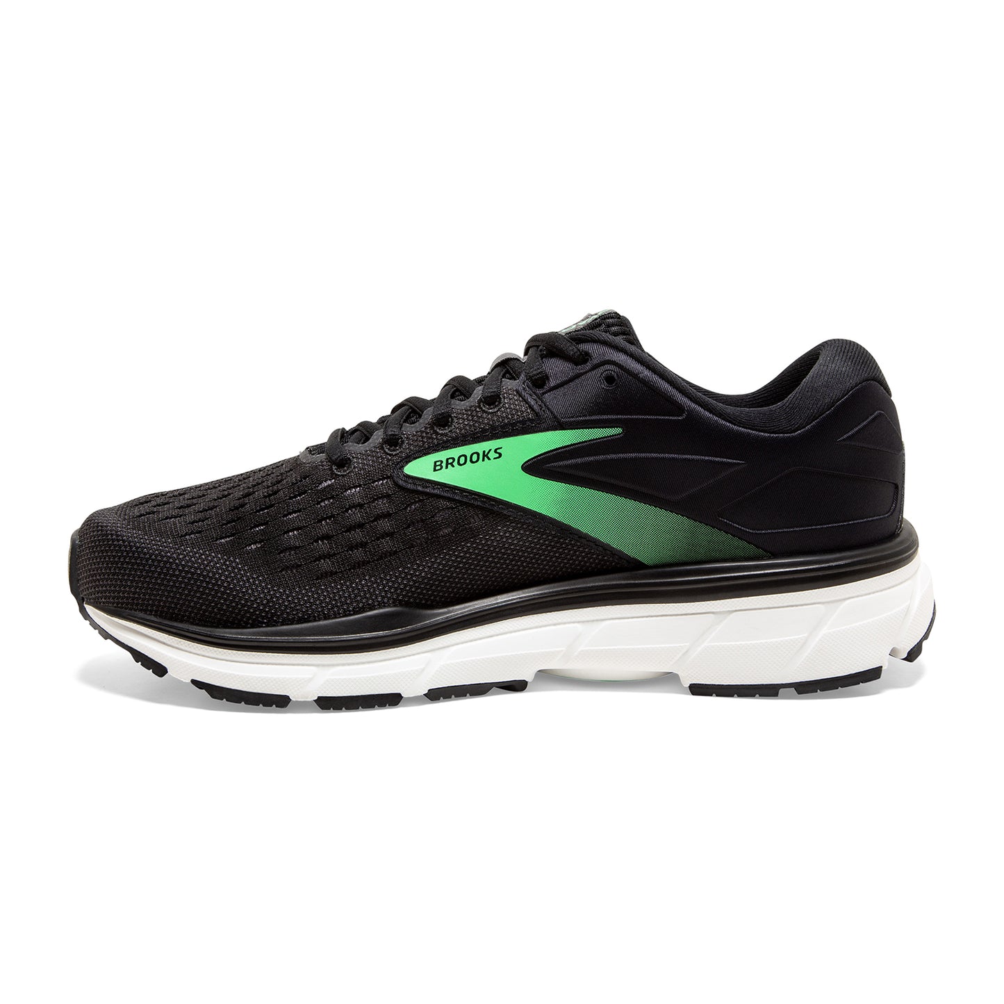 Women's Dyad 11 Running Shoe - Black/Ebony/Green - Extra Wide (2E)