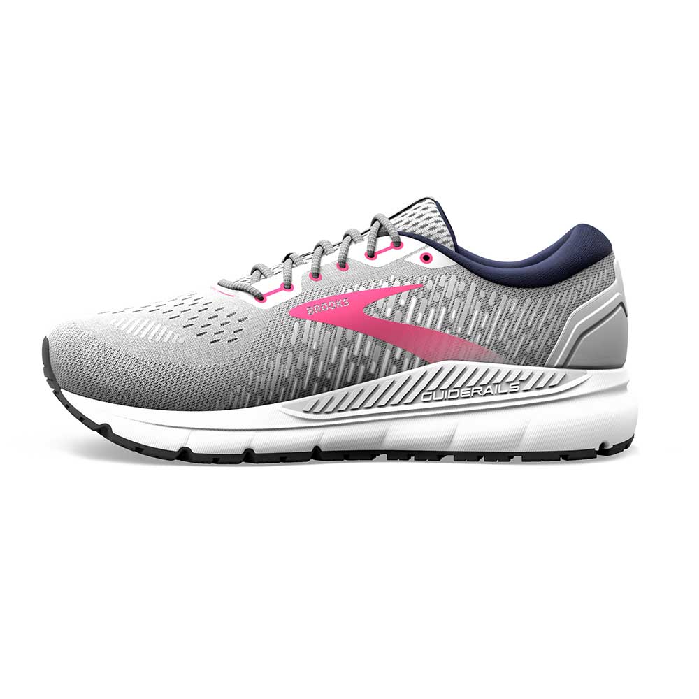 Women's Addiction GTS 15 Running Shoe  - Oyster/Peacoat/Lilac Rose - Wide (D)