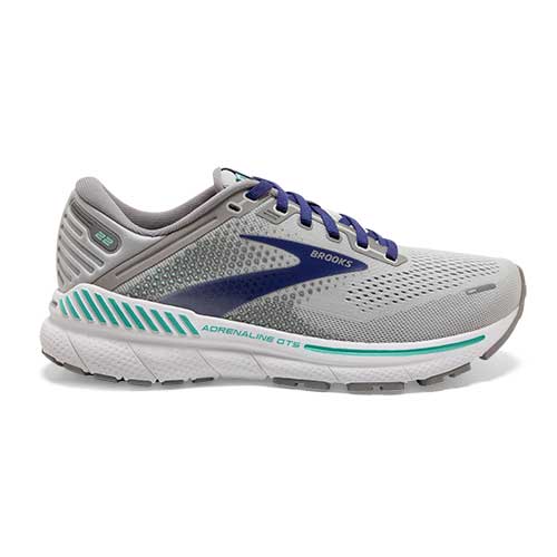Women's Adrenaline GTS 22 Running Shoe - Alloy/Blue/Green - Narrow (2A)