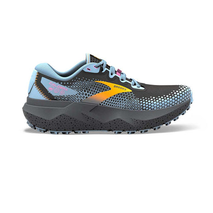 Women's Caldera 6 Trail Shoe - Black/Blue/Yellow- Regular (B)
