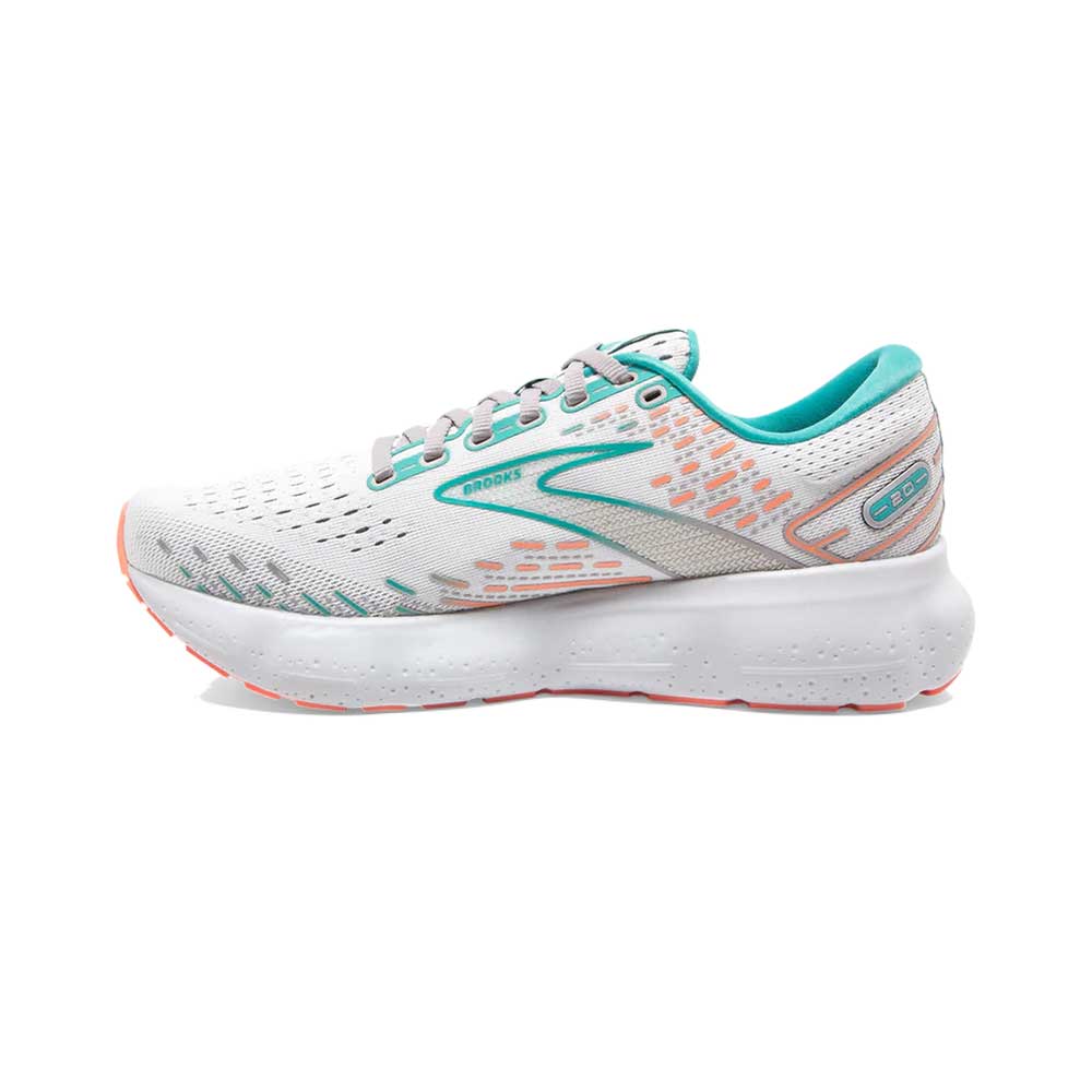 Women's Glycerin 20 Running Shoe- Oyster/Latigo Bay/Coral - Regular (B)