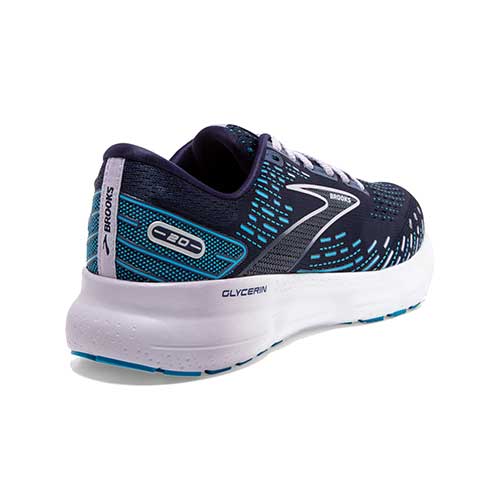 Women's Glycerin 20 Running Shoe - Peacoat/Ocean/Pastel Lilac - Regular (B)