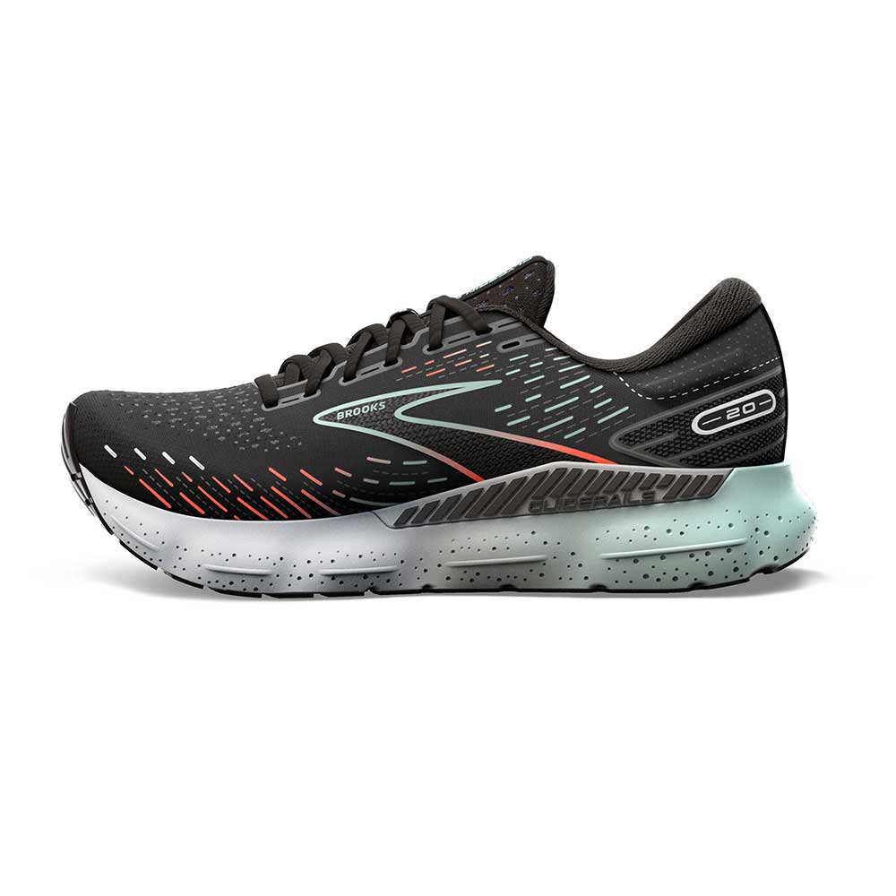Women's Glycerin GTS 20 Running Shoe - Black/Red/Opal - Regular (B)