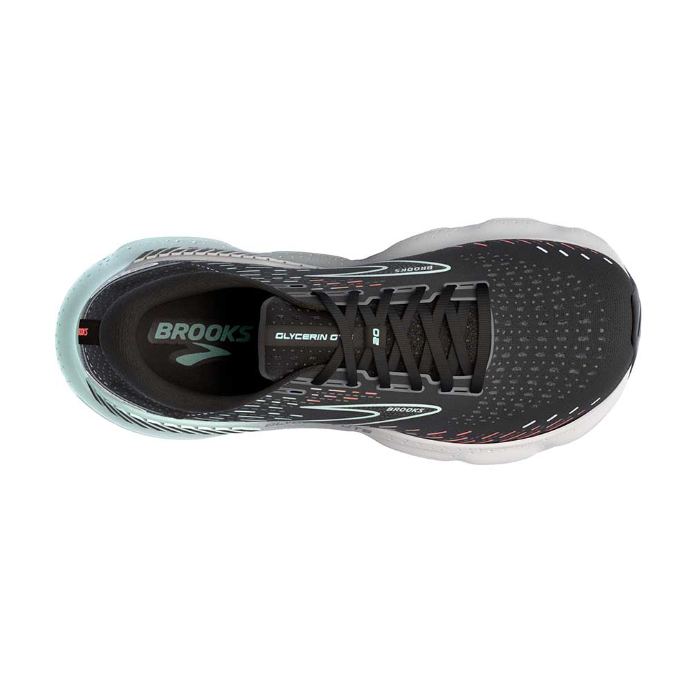 Women's Glycerin GTS 20 Running Shoe - Black/Red/Opal - Regular (B)