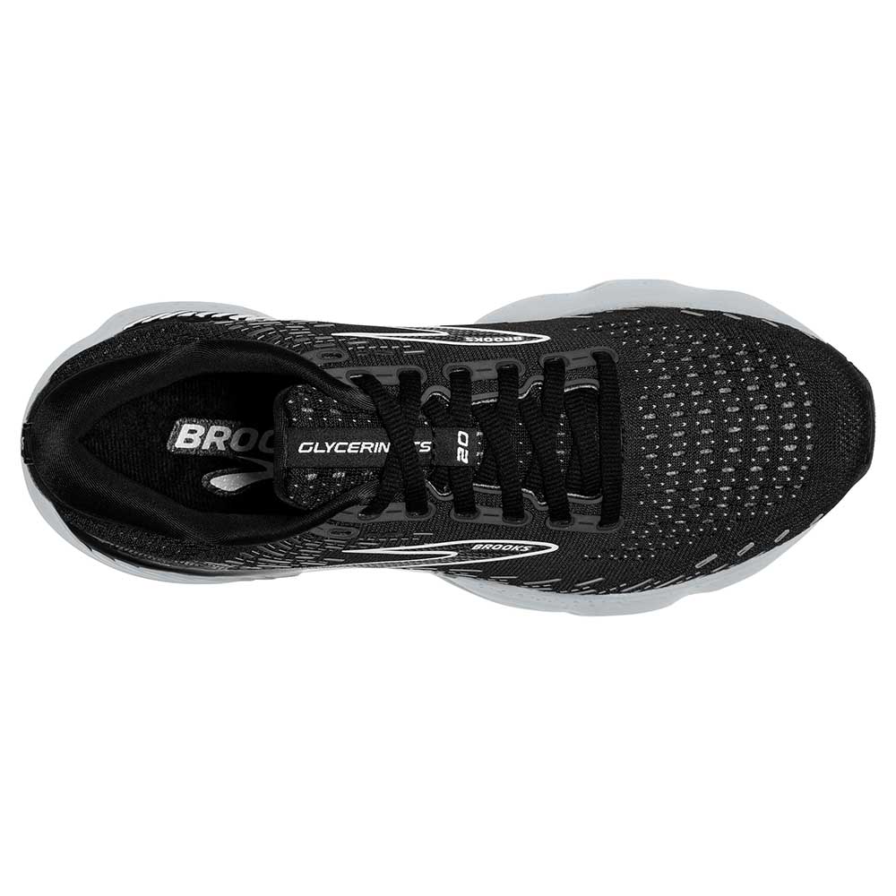 Women's Glycerin GTS 20 Running Shoe - Black/White/Alloy - Regular (B)