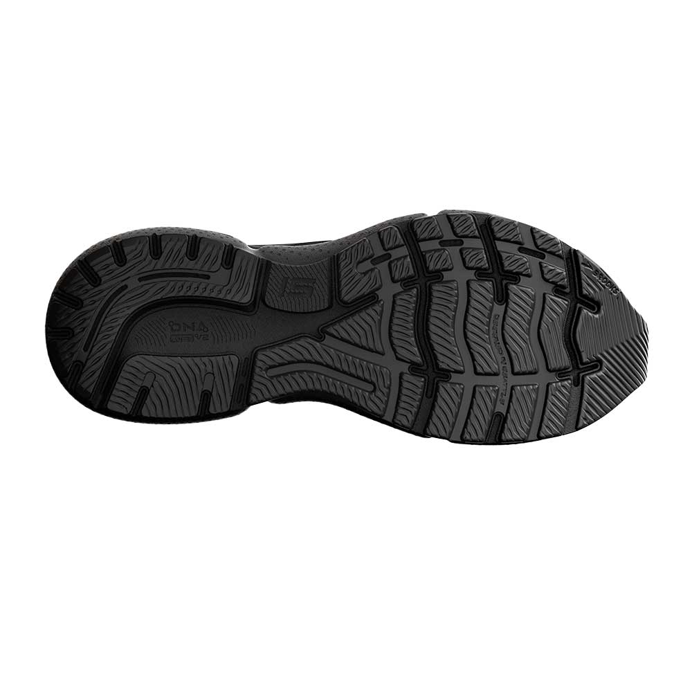 Women's Ghost 15 Running Shoe- Black/Black/Ebony- Wide (D)