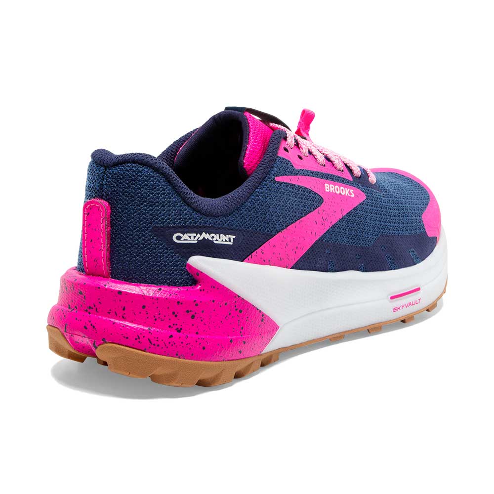 Women's Catamount 2 Trail Running Shoe- Peacoat/Pink/Biscuit- Regular (B)