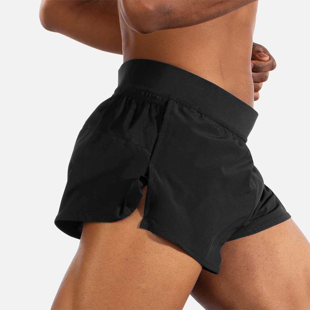 Men's Sherpa Split Short 3in - Black