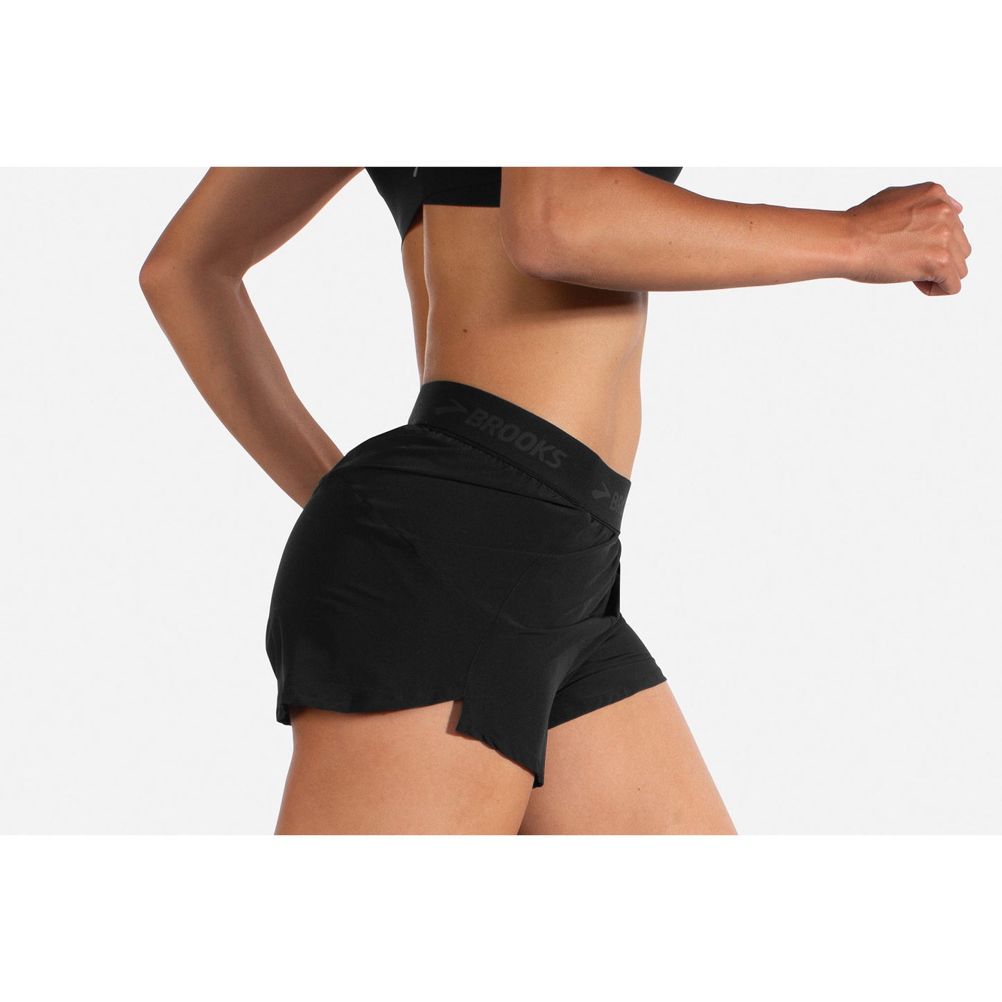 Women's Chaser 3" Shorts - Black/Brooks