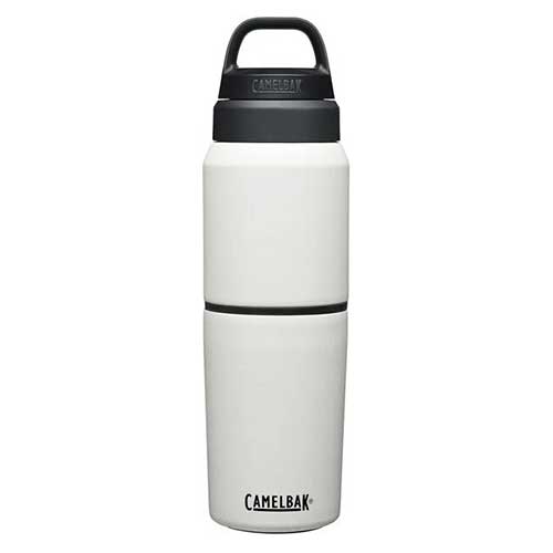 MultiBev 17 oz Bottle / 12 oz Cup Insulated Stainless Steel - White/White