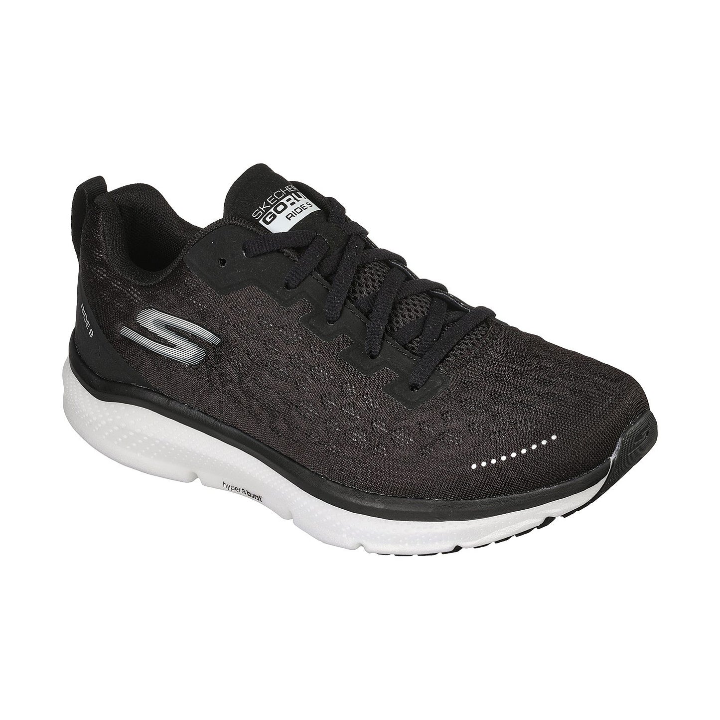 Men's GOrun Ride 9 Running Shoe - Black/White - Regular (D)