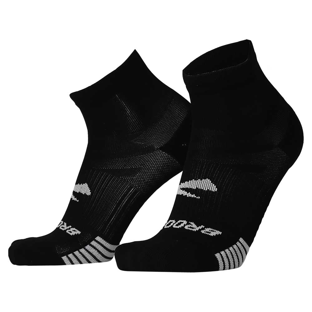 Unisex Ghost Lite Quarter 2-Pack Running Socks - Black